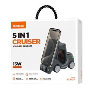 شاحن وايرلس 5 في 1 شكل العربيه الترند