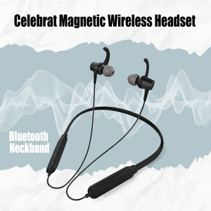 Celebrat Magnetic Wireless.  Headset Bluetooth Neckband